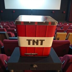 Minecraft Movie TNT Tin Box AMC Theatres Exclusive Collectible Container